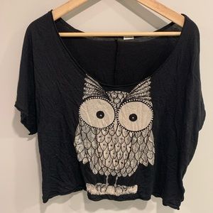 Owl Crop Top